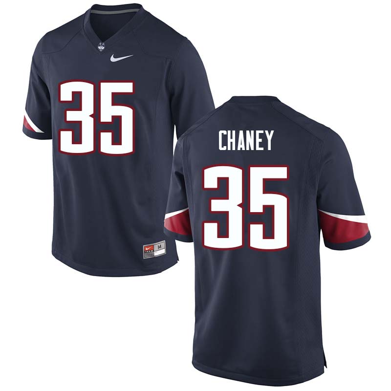 Men's #35 Jarrell Chaney Uconn Huskies College Football Jerseys Sale-Navy